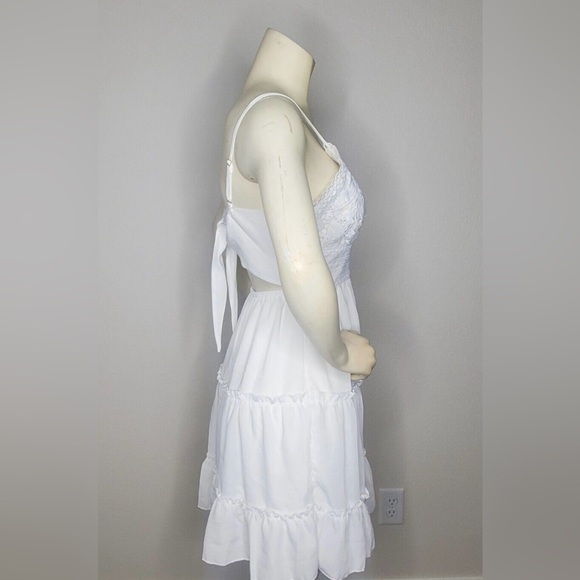 ECOWISH Dress V-Neck Spaghetti Strap Bowknot - Picture 12 of 16